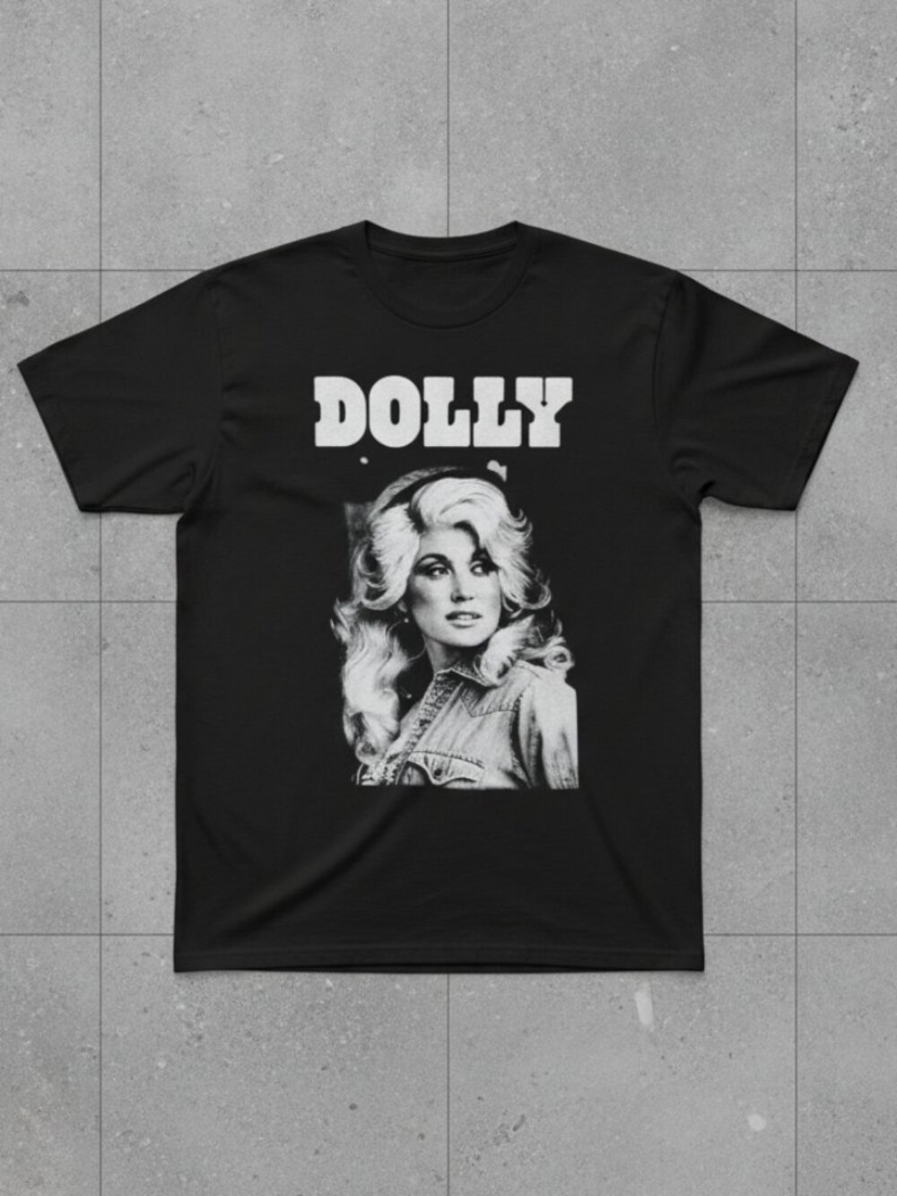 Dolly Parton Graphic T-Shirt – Vintage Country Music Black Tee